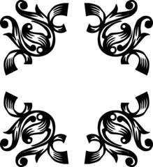 Ornamental shapes vector illustration isolated