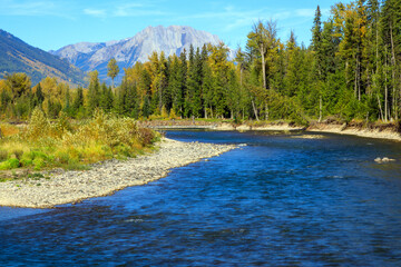 Elk River British Columbia Canada Landscape