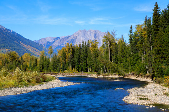 Elk River British Columbia Canada Landscape