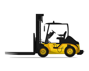 yellow heavy machinery tower crane truck