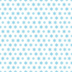 Snowflake background Christmas seamless pattern Blue white papper
