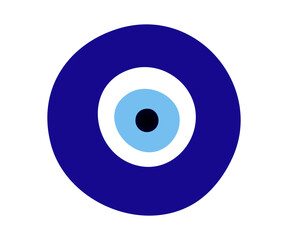 Turkish nazar symbol. Greek charm or amulet.