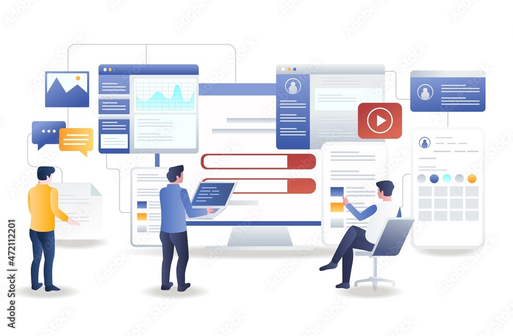 Poster Smartphone and web application testing team