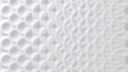 Obraz na płótnie Canvas White convex background made of anti-aliased geometry. 3d rendering