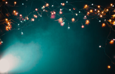colorful christmas lights background