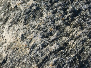 Geology. Close-up of the structure of the stone. Granite.