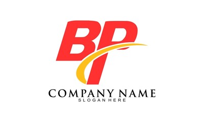 Letter BP vector logo