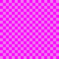 Two color checkerboard. Violet and Magenta colors of checkerboard. Chessboard, checkerboard texture. Squares pattern. Background.