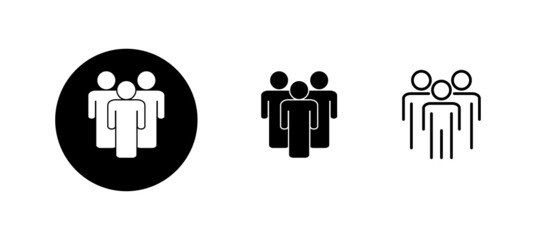 Fototapeta na wymiar people icons set. person sign and symbol. User Icon vector