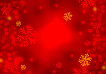 Magic christmas red background.