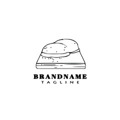 burger logo template icon design vector illustration