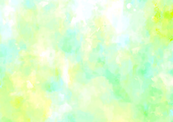 緑色の幻想的なキラキラ水彩テクスチャ背景
