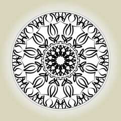 Abstract Style Indian Mandala Decoration 