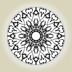 Abstract Style Indian Mandala Decoration 