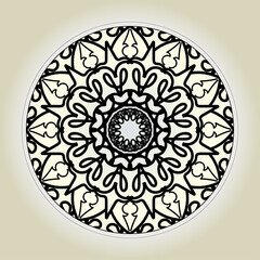 Abstract Style Indian Mandala Decoration 