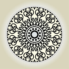 Abstract Style Indian Mandala Decoration 