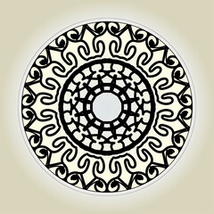 Abstract Style Indian Mandala Decoration 