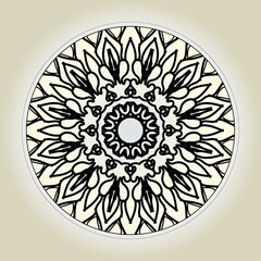 Abstract Style Indian Mandala Decoration 