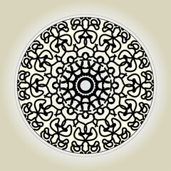 Abstract Style Indian Mandala Decoration 