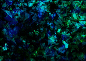 緑色の幻想的なキラキラ水彩テクスチャ背景
