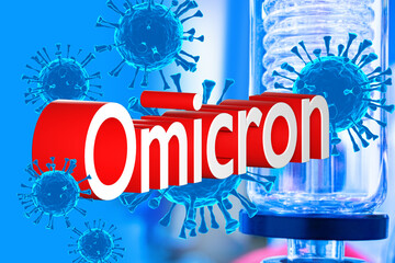 Omicron coronavirus variant. Omicron Covid-19 variant Coronavirus. Mutated coronavirus SARS-CoV-2....