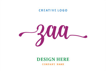 ZAA lettering logo is simple, easy to understand and authoritative
