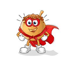 Naklejka premium takoyaki heroes vector. cartoon character