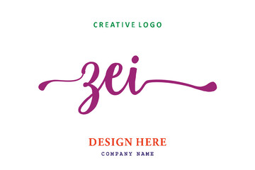 ZEI lettering logo is simple, easy to understand and authoritative