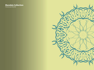 mandala pattern vintage ethnic tribal template style element wallpaper background motif circle art texture print traditional elegant rpund ornament drawing decoration gold meditation flower asian