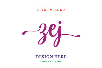 ZEJ lettering logo is simple, easy to understand and authoritative