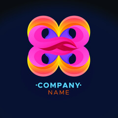 colorful logo, abstract colorful illustration