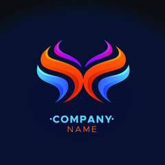 colorful logo, abstract colorful illustration