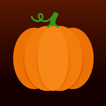 pumpkin vector illustration logo icon clipart 