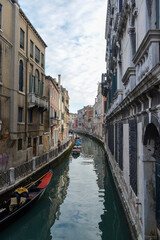 Obraz na płótnie Canvas Beautiful Venice waterway at winter