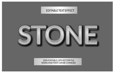 stone silver text effect