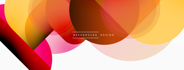 Creative geometric wallpaper. Minimal circle triangle and square line abstract background. Vector illustration for wallpaper banner background or landing page