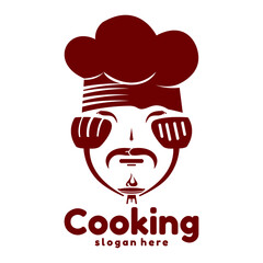 Cooking Logo With With Kitchen Equipment And Chill
