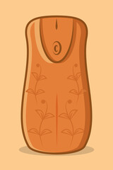 Illustration of spraying air freshener to keep the air fresh