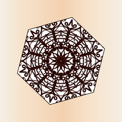 Texture Paper Cut Indian Mandala