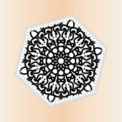 Texture Paper Cut Indian Mandala