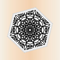 Texture Paper Cut Indian Mandala