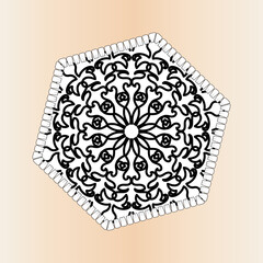 Texture Paper Cut Indian Mandala