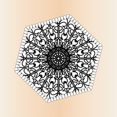 Texture Paper Cut Indian Mandala