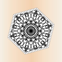 Texture Paper Cut Indian Mandala