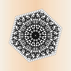 Texture Paper Cut Indian Mandala