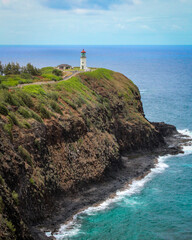 Fototapeta na wymiar Kilauea Point Lighthouse