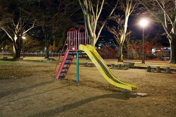 Sendai City, Miyagi Prefecture Japan, November 2021. Playset in the park.
Concept: The tranquility...