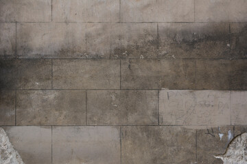 concrete wall with concrete blocks