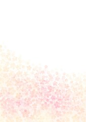 淡い色合いの桜の花の背景フレーム