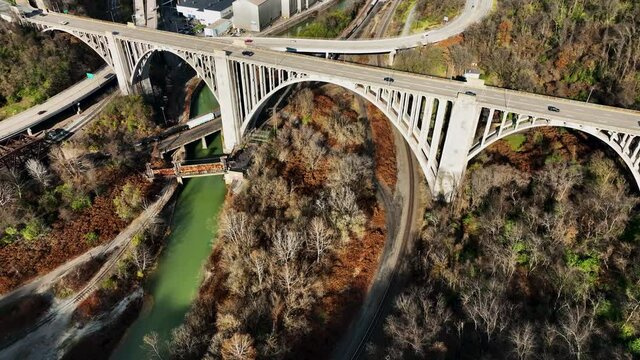 Aerial - Mavic 3 Cine |  George Westinghouse Bridge